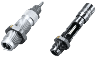 This set includes a full-length bushing die, and a MatchMaster seating die for interchangeable diameter-specific neck bushings.